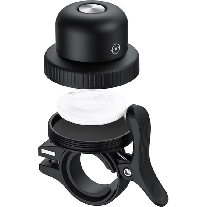 MiLi MiBell - Apple Find My - Fiets tracker - Bluetooth Tracker - Anti-Diefstal - Fietsbel inclusief tracker Zwart