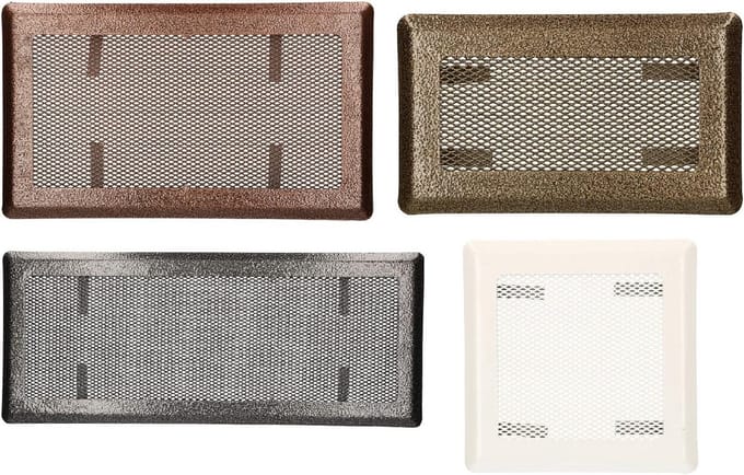 Luchtrooster 16 x 16 cm - Ventilatierooster voor Open Haard en Kachel