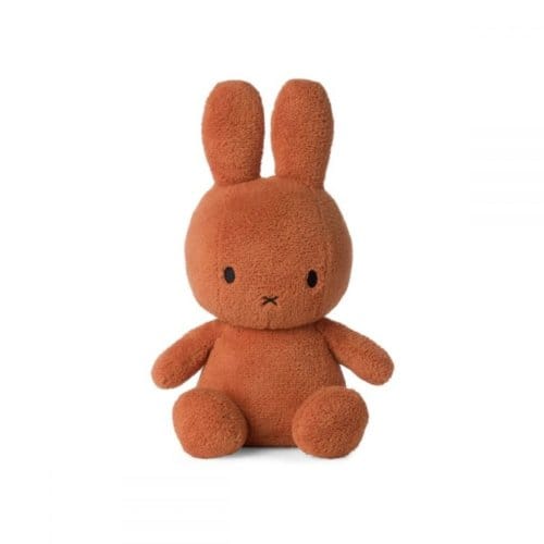 Nijntje terry knuffel, formaat 33 cm., kleur retro oranje