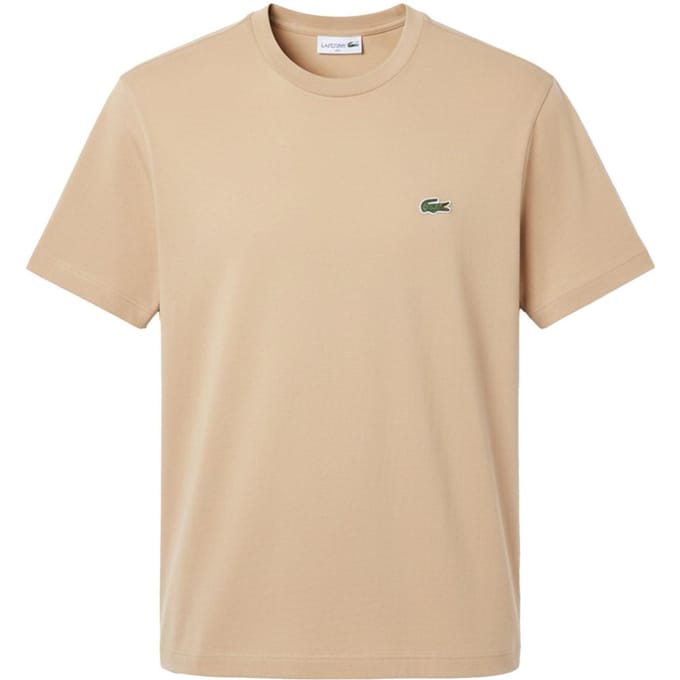 Lacoste Heren Interlock Slim T-Shirt (Beige)