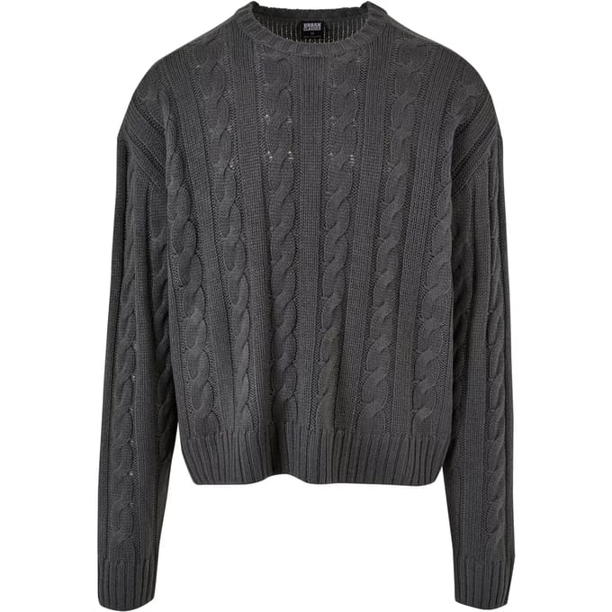 Urban Classics - Boxy Sweater/trui - 3XL - Grijs