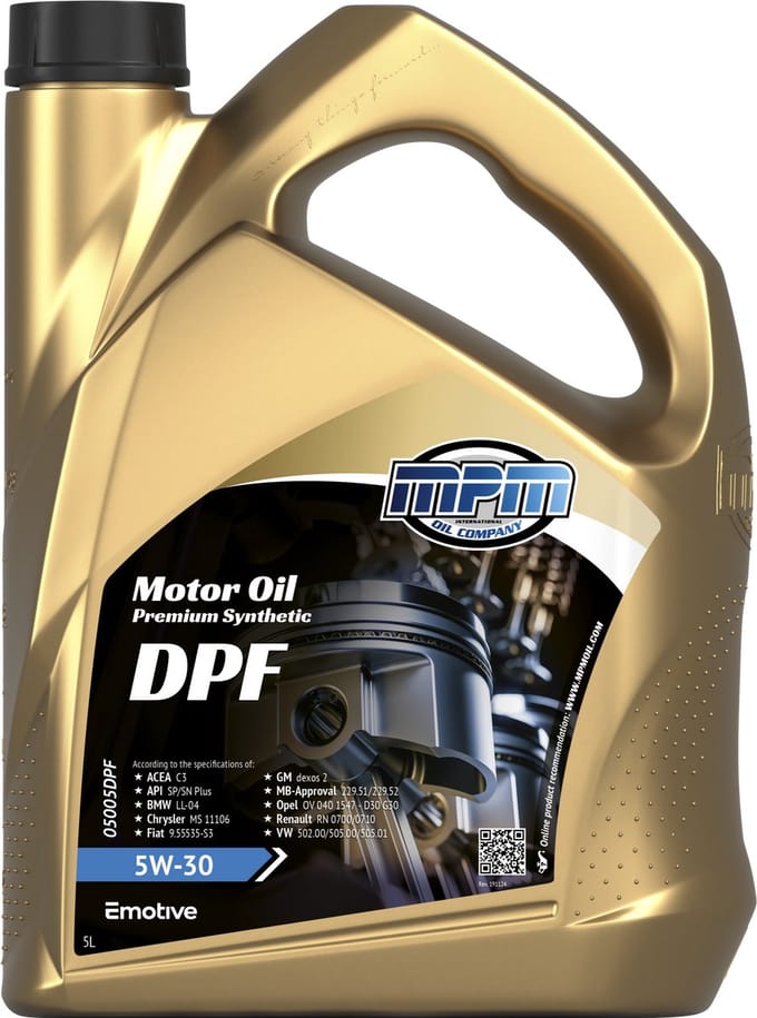 MPM Motorolie 5W30 DPF premium synthetisch - 5 liter