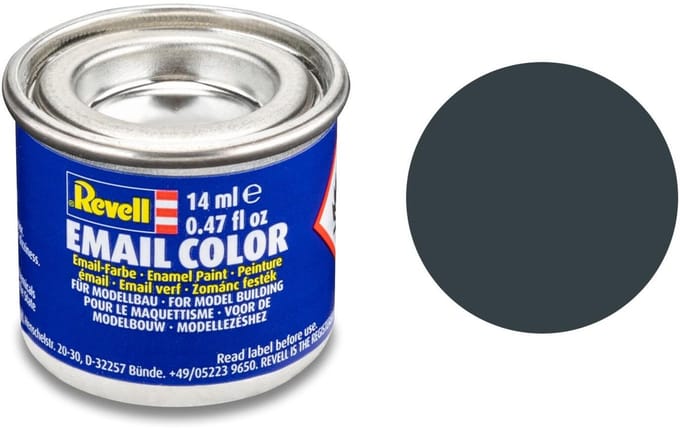 Revell Hobbyverf Enamel verf - #69 Granite Grey - Matt - RAL7026 - Enamel - Verf potje - 14 ml