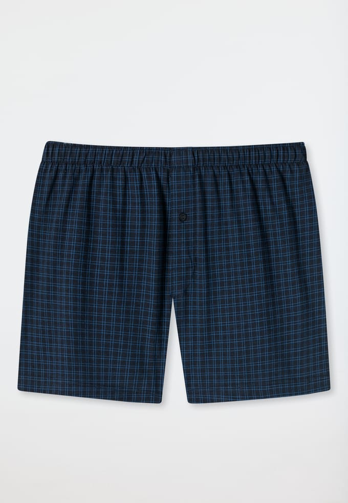 Boxershorts van jersey, donkerblauw geruit - Cotton Casuals 7