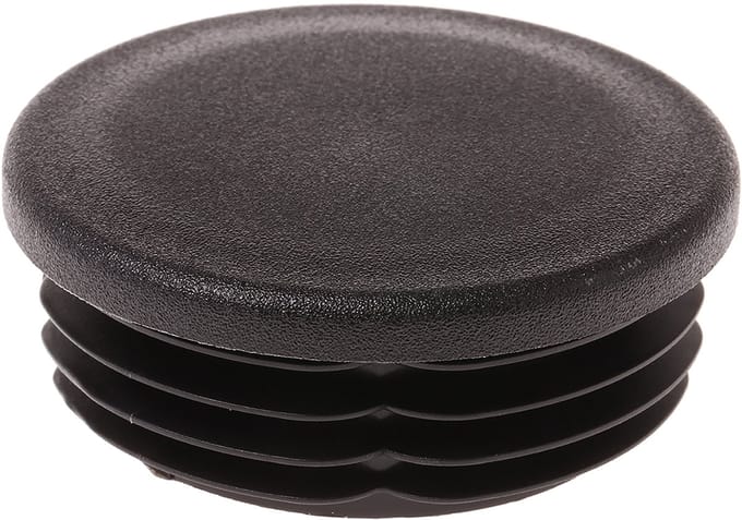rond insteekdop - 30mm - 20 stuks - lichtgewicht geribbelde eindkap - inslagdop - kunststofdop