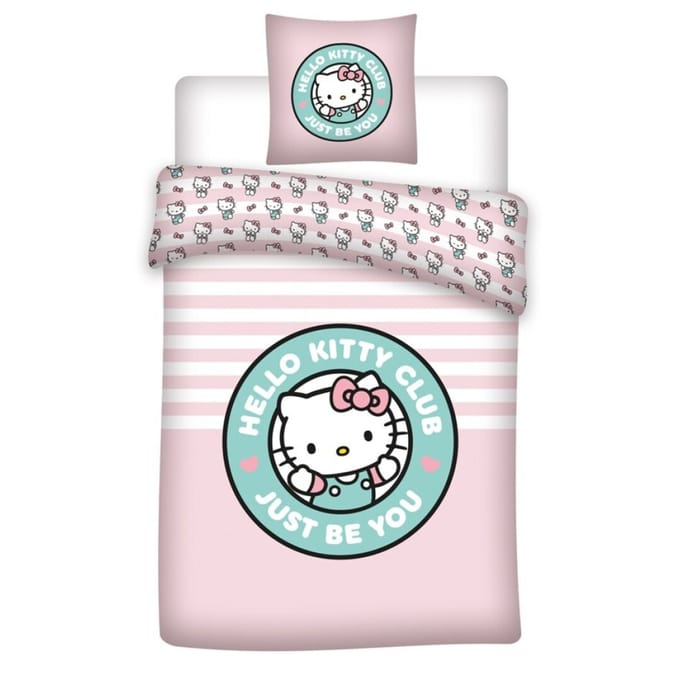Hello Kitty Dekbedovertrek Just Be You 140 X 200 cm - 65 x 65 cm - polykatoen