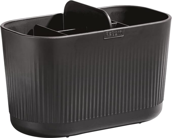 Groot Recyclebaar Badkamer Caddy - Organizer voor Badkameropslag met 6 Compartimenten - Eenvoudig Schoon te Maken