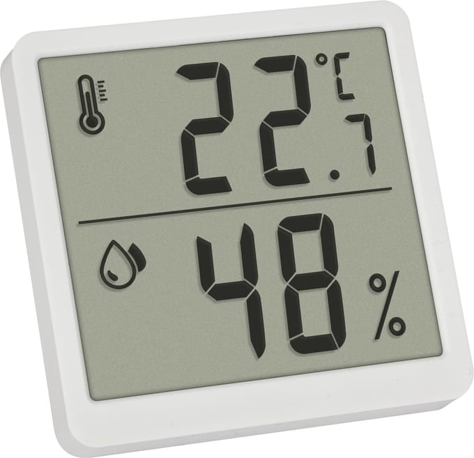 TFA Dostmann Digitales Thermo-Hygrometer Thermo- en hygrometer Wit 1 stuk(s)