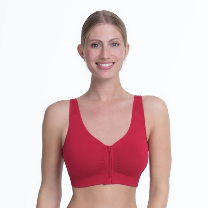 Anita - Care Lynn voorgevormde Prothese BH met rits - Red - S
