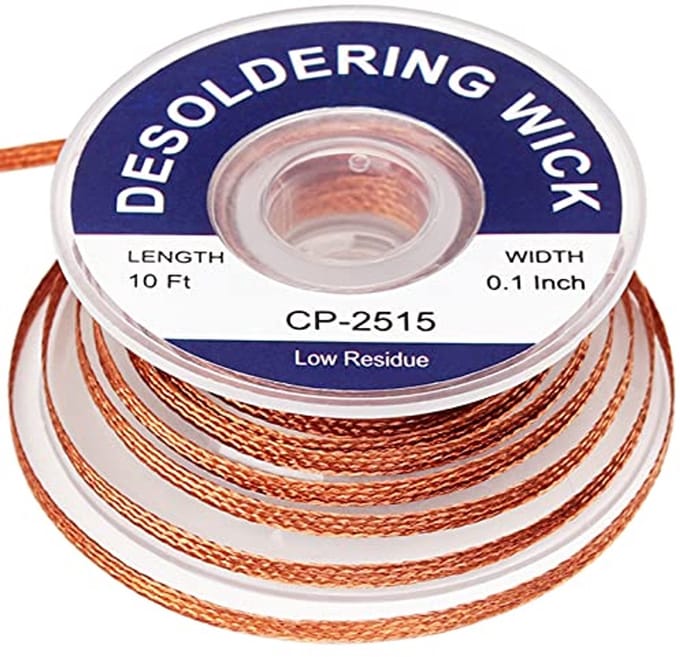 Desoldering Wick Braid 10ft - Efficiënte Oplossing voor Soldeer verwijderen