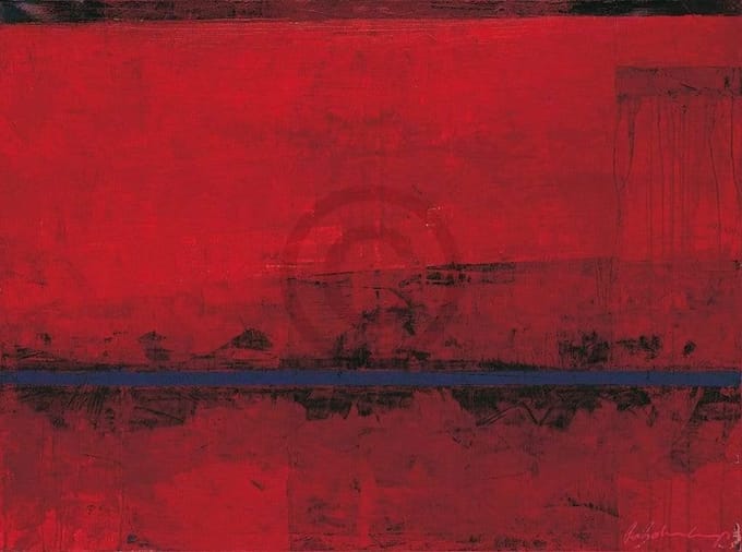 Kunstdruk Ralf Bohnenkamp - RED 138x98cm