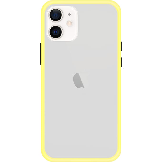 iPhone 12 Back Cover - Geel/Transparant