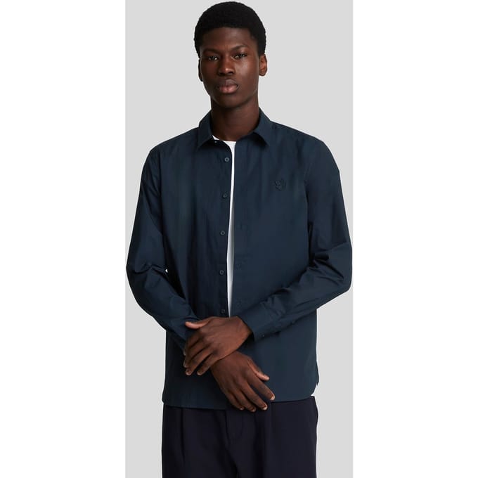 Lyle & Scott Tonal Eagle Easy Care Poplin Shirt