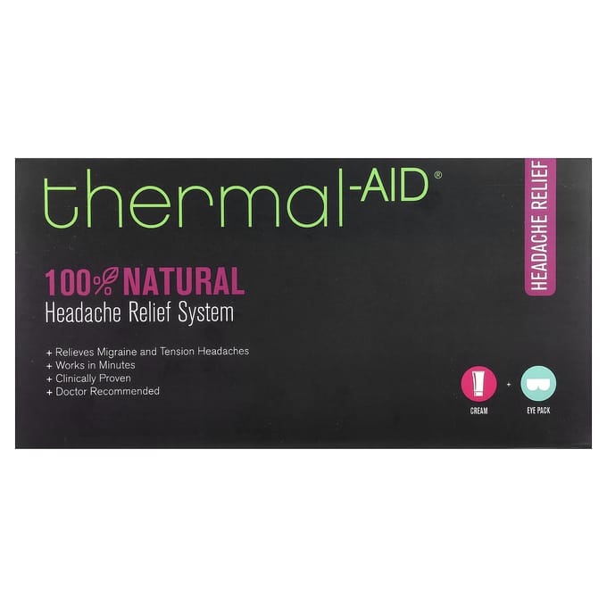 Thermisch Hulp Systeem voor Hoofdpijnverlichting, 2-delige kit beige
