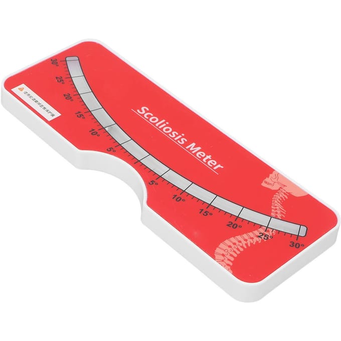 Scoliosis Measuring Tool 0‑30 degrees  Testing Range Accurate Data Back Spine Diagnosis Meter white