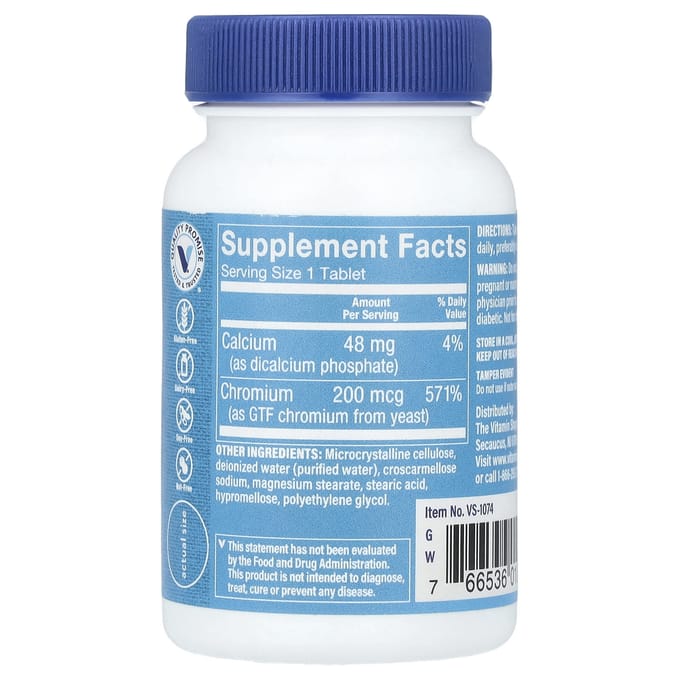 Gtf Chroom, 200 mcg, 100 tabletten