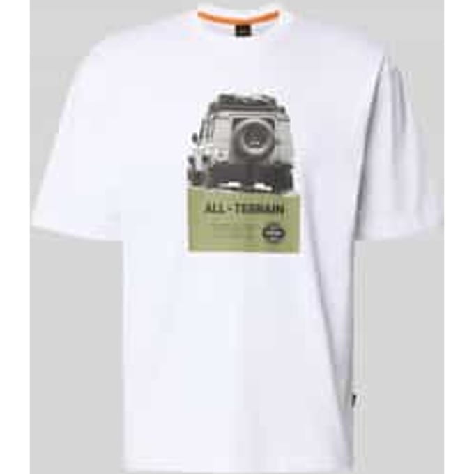 Regular fit T-shirt van puur katoen, model 'WAGON'