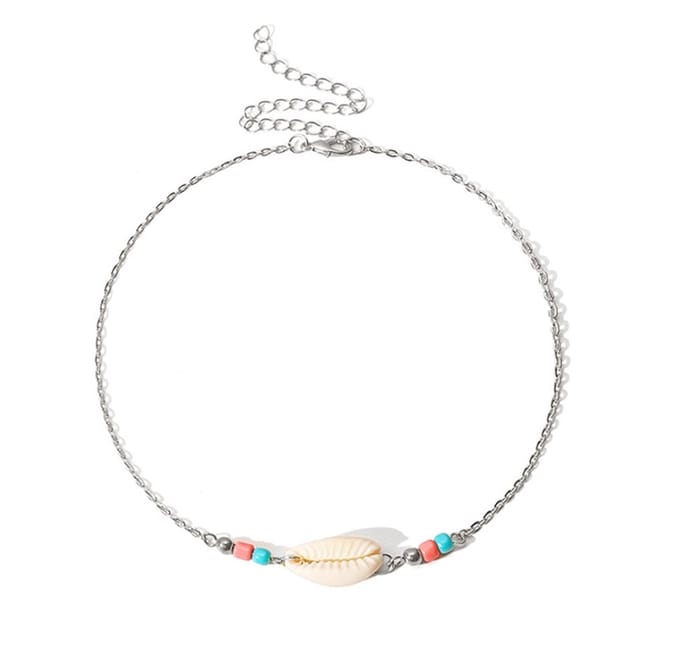 Jomide Choker Boho Summer - Schelp - Zilverkleurig