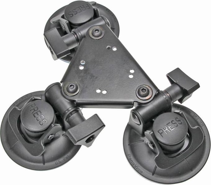 Triple zuignap base mount
