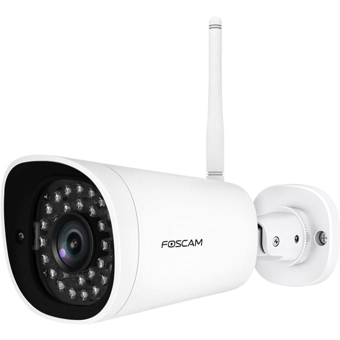 Foscam G4P Beveiligingscamera Buiten – 4MP Super HD WiFi IP Camera – Nachtzicht 20m – Bewegingsdetectie – IP66 – Google Assistant Alexa Homey – MicroSD Cloud NAS – Wit
