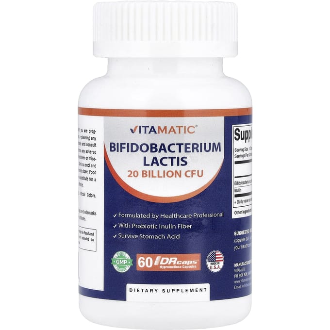 Vitamatic, Bifidobacterium Lactis, Gélules Hypromellose DRcaps®, 60 Gélules