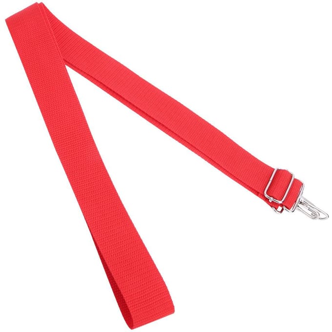 WG02 Polyester Nylon Verstelbare Afrikaanse Trommelriem Rode Snaredrum Riem met Metalen Haak red