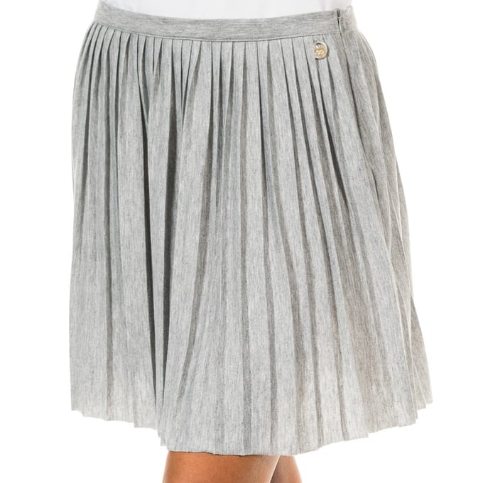 Plooirok met zijrits 70DGC0247 vrouw