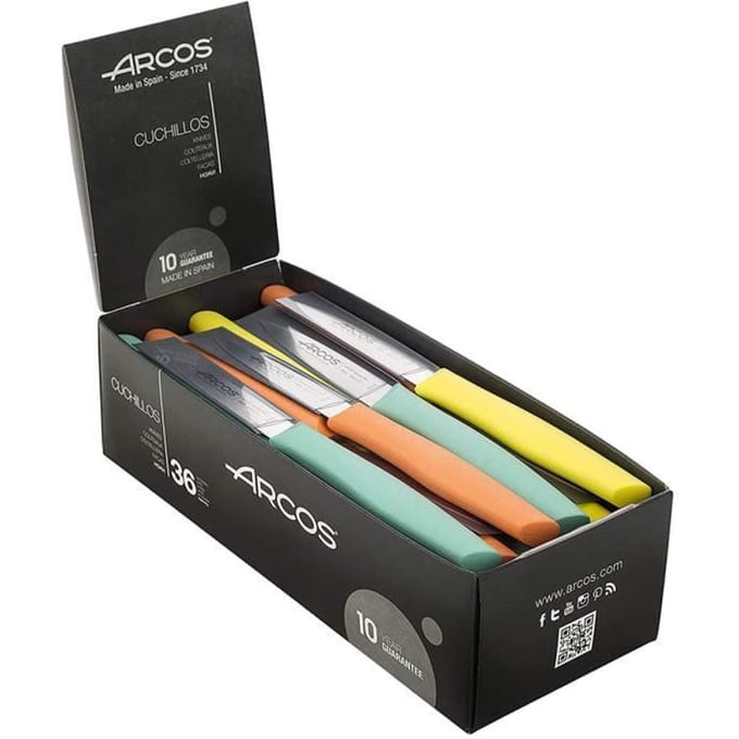 Kist 36 keukengereedschap (85 mm) - ARCOS - Nova - Mes NITRUM® - Meerkleurig - Ergonomisch handvat