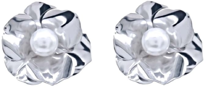 Oorbellen met Parel - 2,5 cm - Zilverkleurig