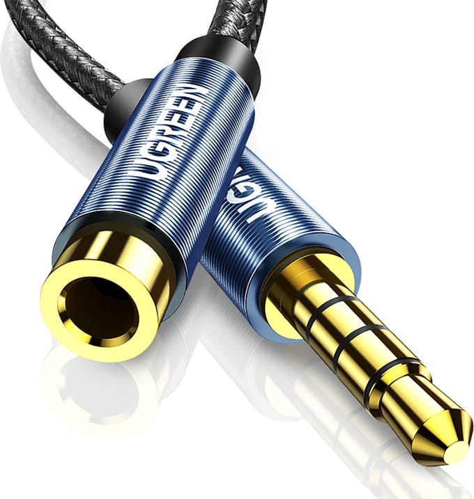Ugreen - 3,5 - mm mini-jack adapter 1m blauw - (AV118)