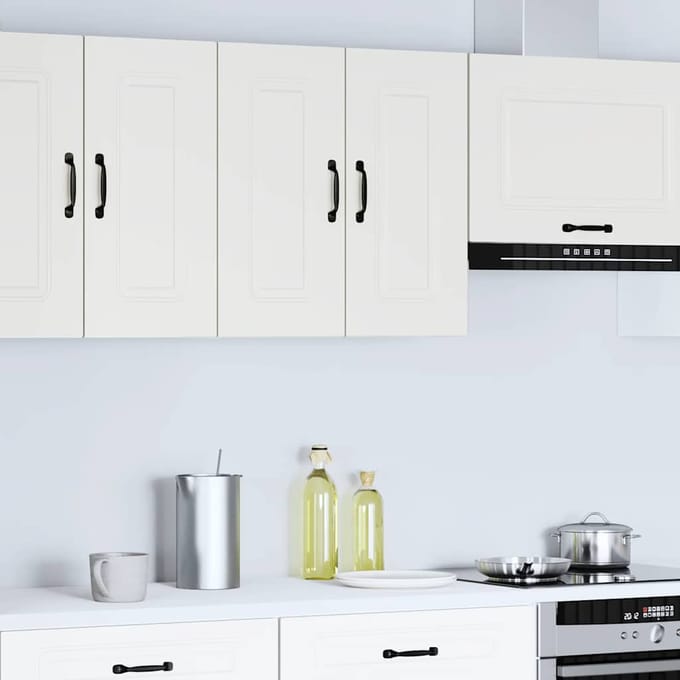 vidaXL - Keukenbovenkast - Kalmar - bewerkt - hout - wit