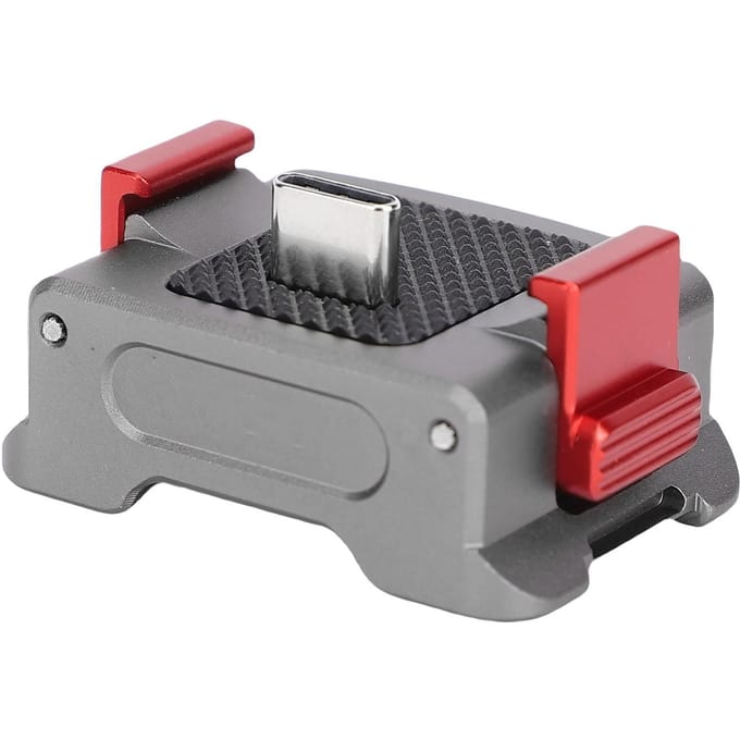 Oplaadadapterbasis Geschikt voor OSMO POCKET 3 Aluminiumlegering Magnetisch Dubbel Type C Oplaaddock gray