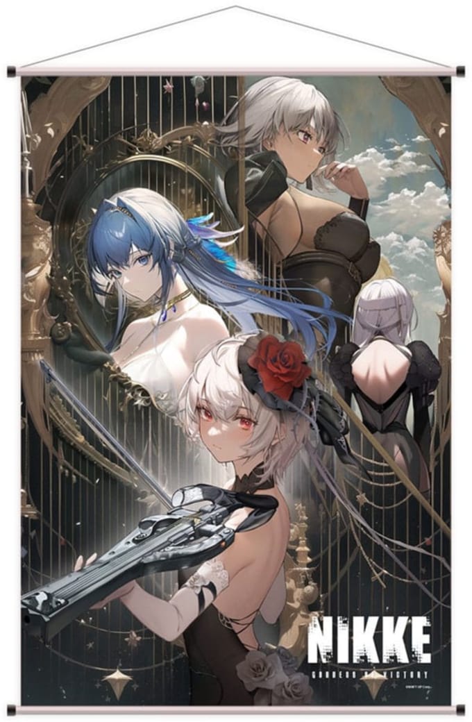 Sakami Merchandise Goddess of Victory: Nikke Wallscroll Sugar, Helm, Julia & Modernia 60 x 90 cm Poster & Wallscrolls