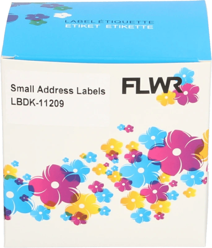 FLWR - Labelprinterrol / DK-11209 / Wit - Geschikt voor Brother