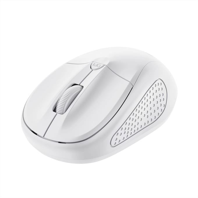 Trust Primo - Draadloze Muis - Compact - Links- en Rechtshandig - 1600 DPI - Wit