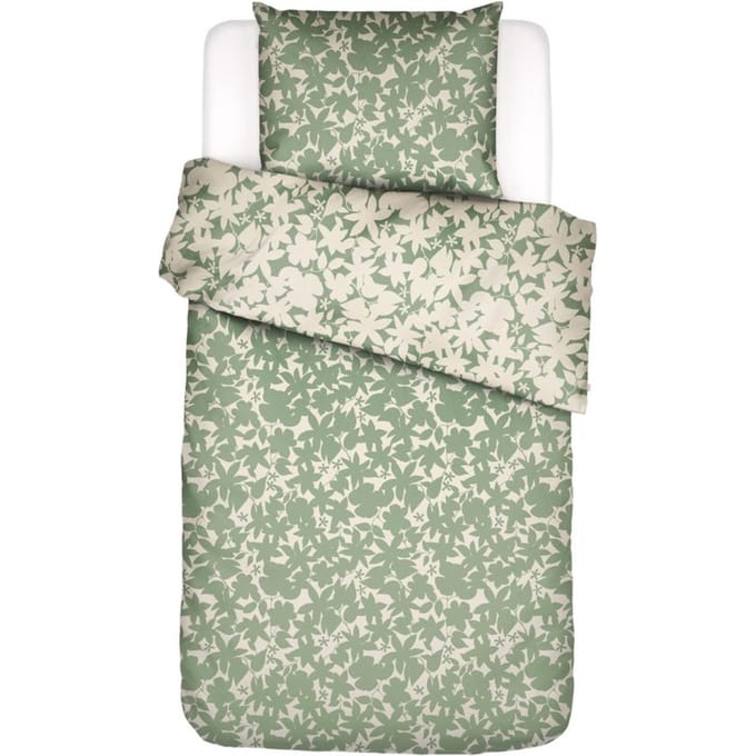 ESSENZA Sora Dekbedovertrek Greenish - Eenpersoons – 140x200/220 cm
