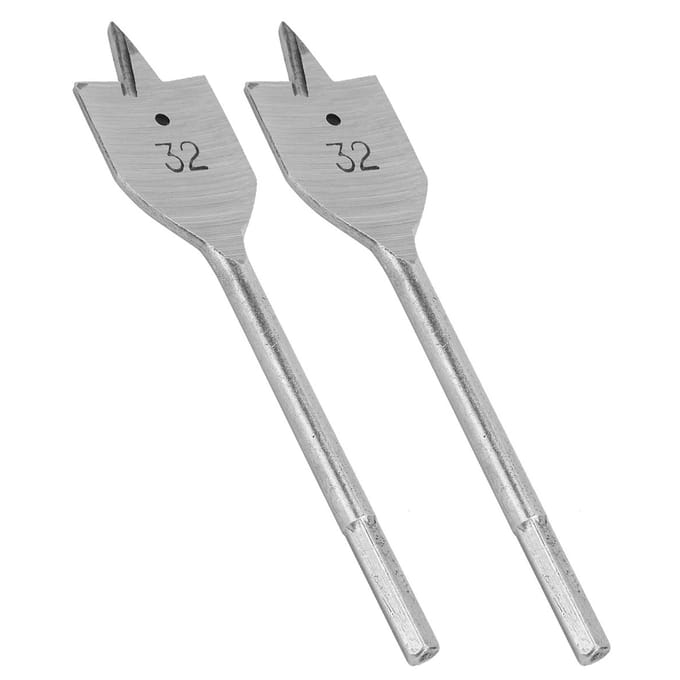 2 stuks Platte Houtboor Set Spade Boring Houtbewerking Gatopening Boorgereedschap 32mm
