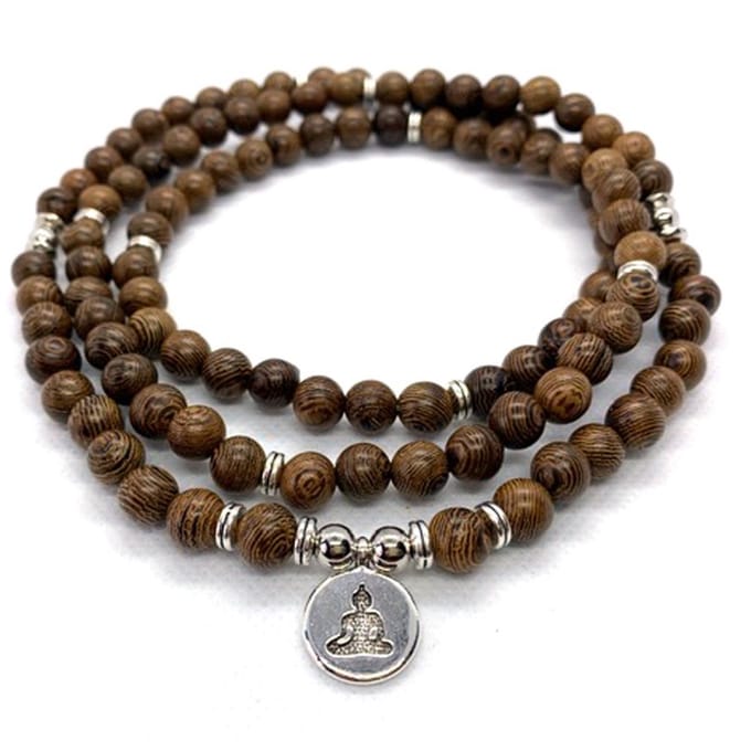 IbizaMen - heren - ketting - hout - bruin - 90cm
