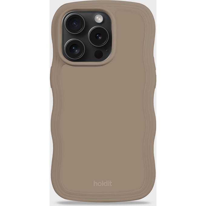 Phone Case Wavy Mocha Brown iPhone 14 Pro Max
