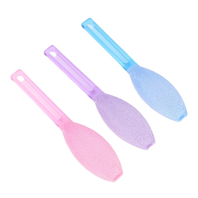 3 stuks Voetschuurvijlen Pedicure Tool Ergonomisch Multifunctioneel Hielvoetvijl Manicure Tool white