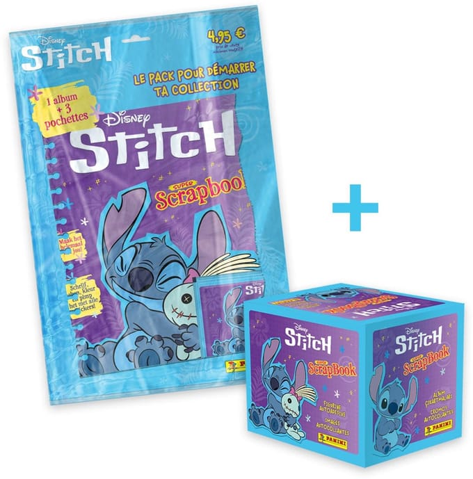 PANINI BELGIUM Stitch Scrapbook - Promo Pack met stickers - 180 stickers