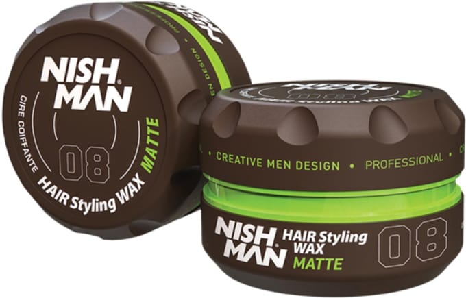 Nishman 08 Matte Haarwax - Sterke Hold - 150 ml