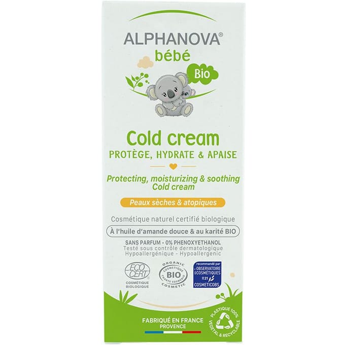 Alphanova COLD CREAM CERTIFIED ORGANIC - DRY & AGREED HUID | ALPHANOVA BÉBÉ 50 Huidcrème