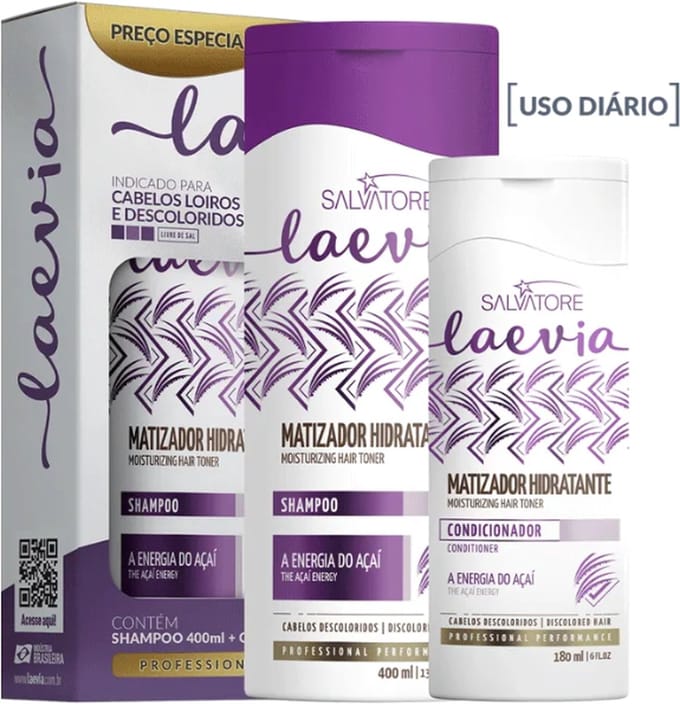 Kit Laevia Matizador SH 400 ml + CO 180 ml