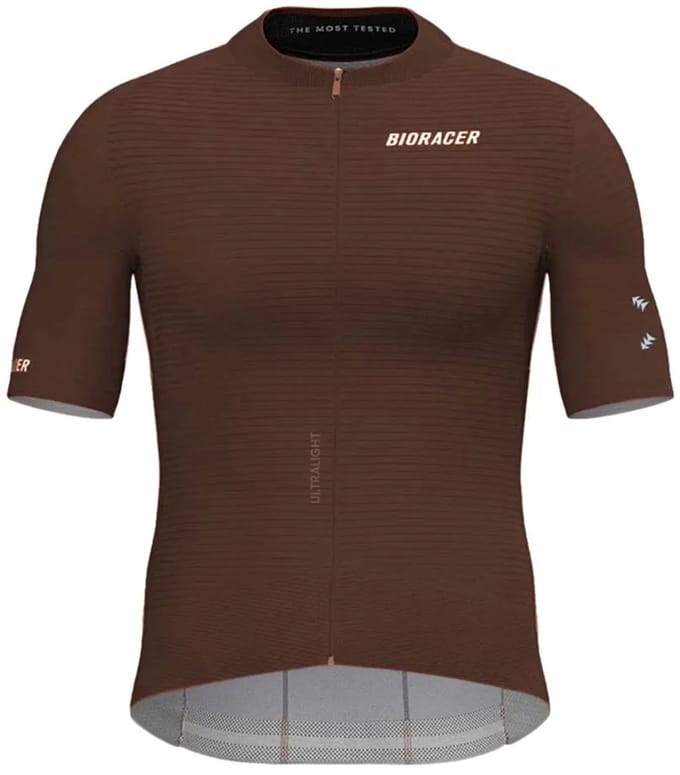 Bioracer Epic Ultralight Elevate Korte Mouw Wielertrui Bruin XL Man