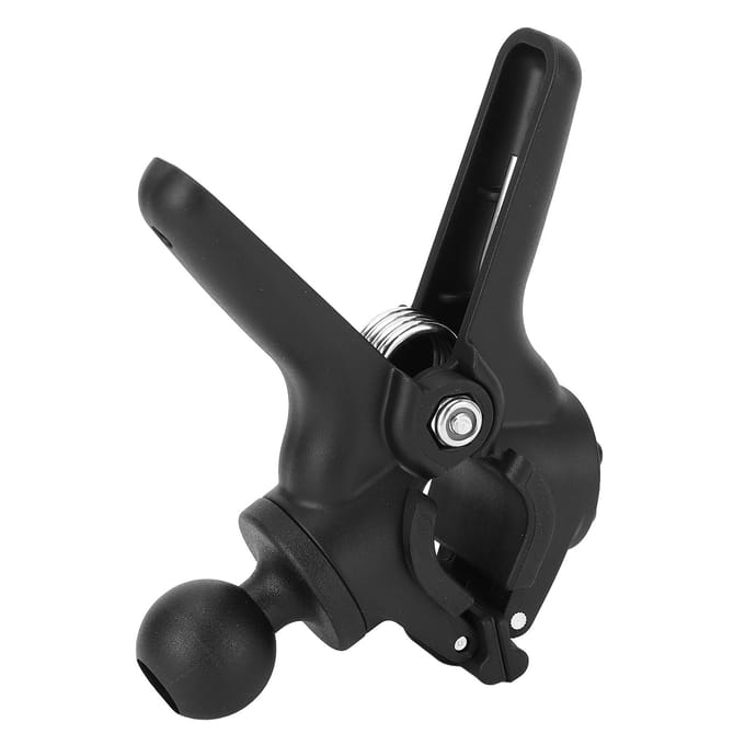 Stuurklem Montagebasis Aluminiumlegering Stuurklem met 1 inch Kogel Antislip Veerclips Rail black