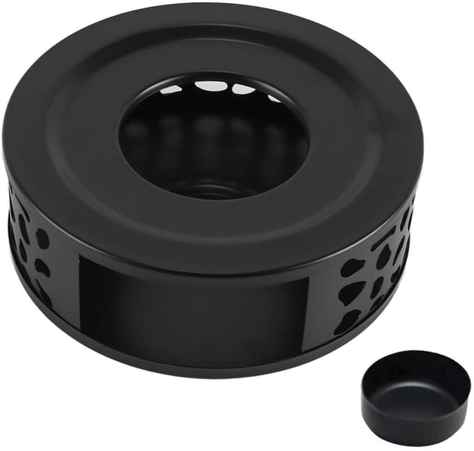 Dailygoods - Roestvrijstalen Theelichthouder met Licht Ovenwarmer