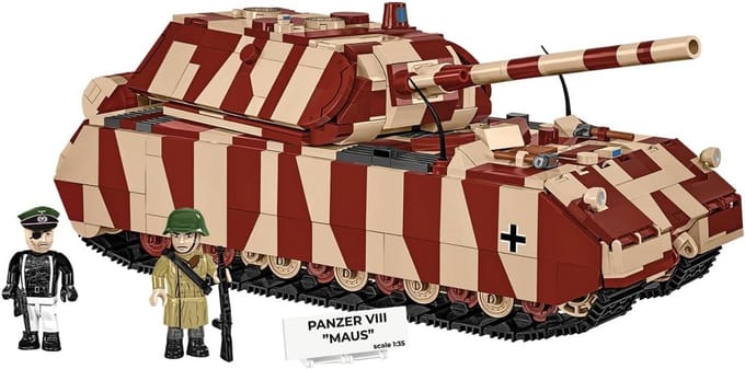 PANZER VIII Mouse Tank Model 1:35 1353 Elementen Bouwsteen Set Historische Collectie