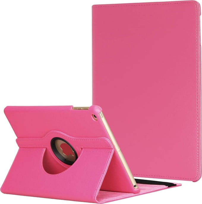 Draaibaar Hoesje 360 Rotating Multi stand Case - Geschikt voor: Apple iPad 4 9.7 (2012) inch - Roze