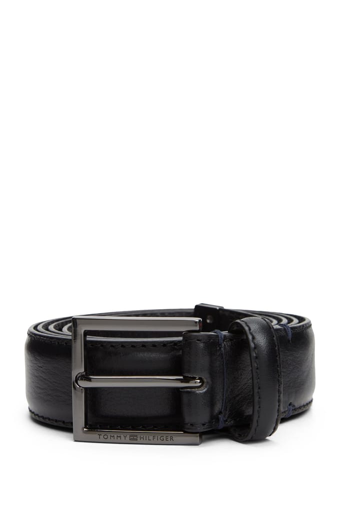 Tommy Hilfiger Hudson 3.0 Pebble Belt Black Taglia: 110 | Cinture Outlet | Uomo | Nero